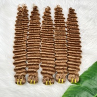 Lot de Cheveux Vietnamiens 100% Naturels les Plus Vendus # 30 Bundles de Cheveux Humains Vierges Ondulés Profonds, Extensions de Cheveux Humains en Tissage
