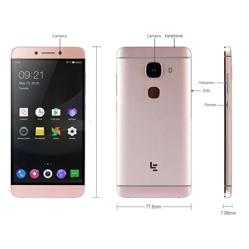 Original New Letv LeEco Le Max 2 X820 4G LTE SmartPhone 5.7" 4GB 32GB Snapdragon 820 Quad Core 2560x1440 21MP Fingerprint phone