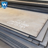 Plaque de base Q235 avec revêtement en carbure de chrome (CCO) – Plaque d'acier composite anti-usure 14+12mm pour revêtement de surface de centrales à charbon
