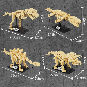 Bộ khối xây dựng mô hình bộ xương khủng long 4 trong 1 bộ đồ chơi bé trai chất liệu ABS cho trẻ em Quà tặng sinh nhật vui tươi - Product Image 3