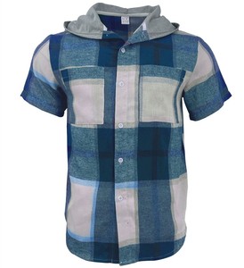 Ingrosso nuovo arrivo Patchwork di flanella in <span class=keywords><strong>lana</strong></span> a quadri con disegno a manica corta camicie di flanella camicie da uomo vestono camicie - Product Image 2