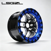Jantes forgées LSGZL 15 16 17 18 20 pouces avec système Beadlock 5x114.3 5x130 6x139.7 pour C8 M3 M4 Jeep Mustang SRT Drag Racing
