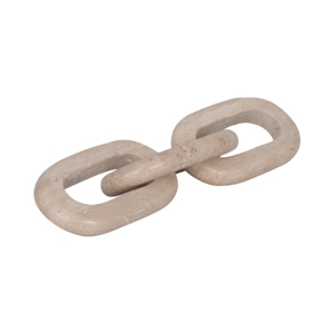 Figurina a catena in travertino, oggetto decorativo per casa, ufficio, soggiorno, mensola, tavolino da caffè - Product Image 2