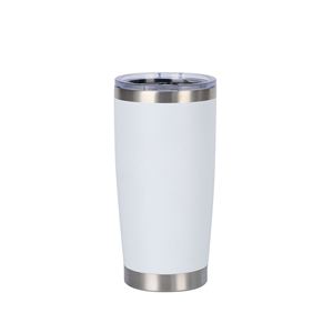 Gobelet isotherme en acier inoxydable de 20 oz, à double paroi, tasse à bière en métal, revêtement en poudre, tasse de voyage colorée - Product Image 4