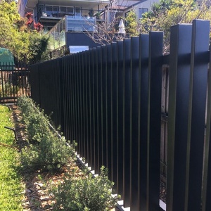 Panel de aluminio residencial personalizado para exteriores, valla impermeable para puerta de patio, revestimiento de polvo para pared, piquete de privacidad artesanal - Product Image 5