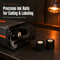 Rouleau d'encre noire à chaud / Rouleau d'encre requis pour le codeur My380 HZ1100A pour imprimer la date d'expiration et la date de production