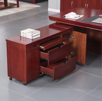 Bureau de direction en bois massif personnalisé avec chaise de bureau Boss President Manager Desk