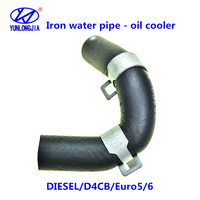 Pour HYUNDAI H-1 GRAND STAREX IMAX ILOAD D4CB moteur Diesel radiateur d'huile refroidisseur tuyau de raccordement tuyau d'eau en caoutchouc 25462 4A700