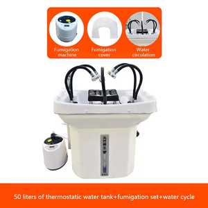 Lavabo à shampoing portable en céramique moderne de 60kg Vente directe d'usine Réservoir de stockage d'eau pour salon de coiffure Salle de bain Salon - Product Image 6