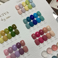 Lot de vernis à ongles gel mat 48 couleurs, longue tenue, écologique et non toxique, idéal pour la vente en gros et l'approvisionnement transfrontalier.