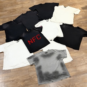 เสื้อยืดผู้ชายแขนสั้นพิมพ์ลายวินเทจคุณภาพสูง NFC ผ้าฝ้าย 100% สไตล์ลำลอง ขายส่ง ไซส์ใหญ่ แฟชั่นเสื้อผ้าออกกำลังกาย - Product Image 2