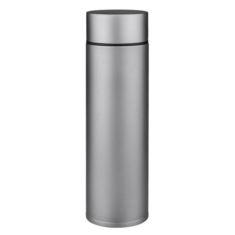 Lightweight Insulated Water Bottle Small Metal Thermos Water Bottle Titanium Double-Layer 450ml with Tea Filter for Travel