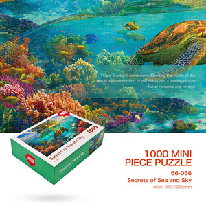 Rompecabezas Personalizado de 1000 Piezas, Mini Tarjetas Grises, Secretos del Mar y del Cielo, Ensamblaje de Alta Precisión, Barniz Brillante, Póster 1:1, Grueso, Sin Rebabas, Tinta Ecológica - Product Image 2