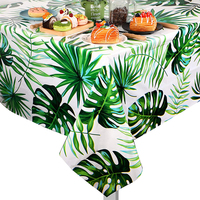 Nappe jetable en plastique, 4 pièces, usage unique, couleur unie, rectangulaire, rond, carré, pour Table en plastique