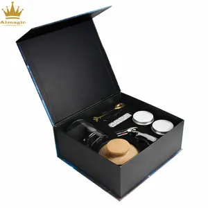 New models 2023 bartending cocktail smoker kit set with glass and torch wood chips ice stones in color gift box