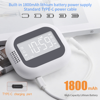 Moderne Elektronische Vibrationsuhr mit Digitalanzeige, Handalarm und Vibrationsradio