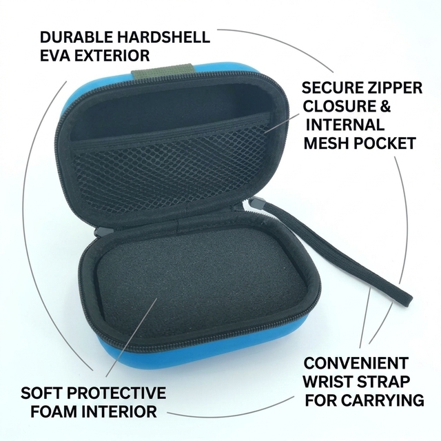 Customizable Mini Portable Electronic Organizer Storage Bag for Outdoor Use-headphone Charger Data Cable Storage