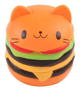PU giảm căng thẳng Squishy Đồ chơi Jumbo chậm tăng Kawaii mèo bánh hamburger bánh mì thần tài đồ chơi cho tự kỷ ADHD người lớn trẻ em Antistress - Product Image 2