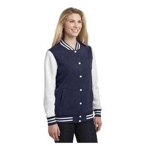 Blouson universitaire de baseball pour femme, style américain, avec broderie, design hiver épais et technologique - Product Image 1