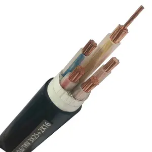 5 Core 4mm 6mm 10mm 16mm Power Cable With Cu / Al Conductor XLPE PVC Sheath