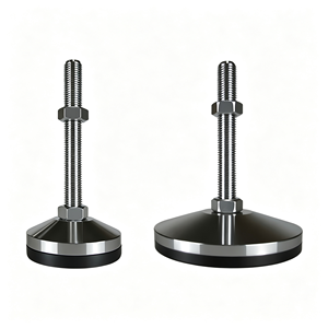Pieds de nivellement réglables, niveleurs de meubles robustes avec vis filetées, patins en caoutchouc pour table, armoire, établi - Product Image 1