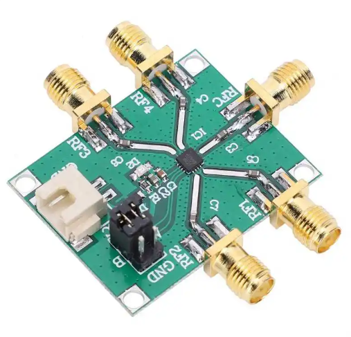 HMC7992 DC 3-5V 0.1-6GHz RF Switch Module Single Pole Four Throw Non-Reflective Radio Frequency Transmitter Receiver Board