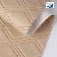 Offre Spéciale Cuir PVC Gaufré 1,1 MM Imperméable Résistant à l'Abrasion avec Dos Velours, MOQ 55 Yards pour Sièges de Voiture, Bagages, Portefeuilles, Meubles