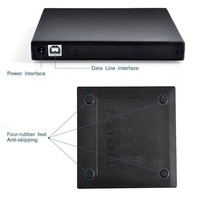 USB 2.0 External ODD&HDD Optical Drive CD-RW DVD Recorder for Laptop and Desktop Computers
