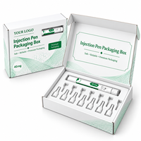 Boîte d'emballage personnalisée pour stylo injecteur, boîte de rangement pour aiguilles médicales, avec doublure en EVA et fenêtre transparente, possibilité d'imprimer un logo