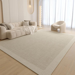 Alfombra Rectangular Moderna <span class=keywords><strong>Misia</strong></span> Nile, Alfombra de Terciopelo Cristalizado con Rayas, Decoración para Sala de Estar, Color Madera de Arce Cálido - Product Image 4