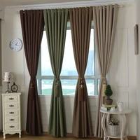 Tissu de rideau occultant uni en chenille jacquard 100% polyester de style moderne pour les chambres à coucher, les salons et les fenêtres