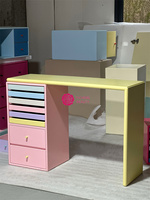 Table de maquillage et coiffeuse intégrée Yicheng Beauty Cream Style, bureau multifonctionnel pour chambre à coucher et mobilier de maison