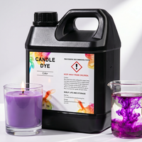 Colorant liquide pour bougies 1 kg, aromathérapie, haute concentration, en vrac, pour bougies en cire de soja, cire d'abeille et autres cires végétales, sûr et naturel