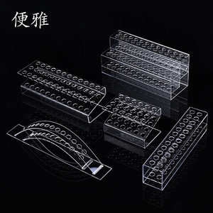 Expositor de acrílico transparente en stock para lápices de cejas, bolígrafos y plumas estilográficas, soporte de mostrador, expositor de pie. - Product Image 3