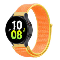 Tali Jam Tangan Nilon Bernapas 20Mm 22Mm untuk Garmin Vivoactive 3/4/5 Venu 2 Plus/3 Forerunner 265/965/745/645/255 Pengait Musik