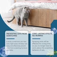 YEGBONG Spray Répulsif pour Chats à Base d'Extraits Végétaux Naturels Anti-Rayures Éloigne les Chats Protection des Meubles Maison Sûre 100ML Fabriqué en Chine
