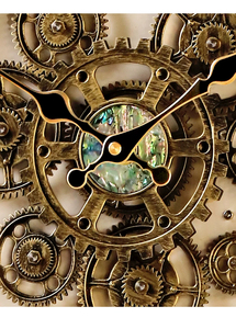 Nuevo Reloj de Pared Mecánico Rústico de Lujo Armens, de Metal, de Una Sola Cara, con Engranajes Móviles Reales, Funcionamiento Silencioso, Estilo Antiguo para Sala de Estar - Product Image 6