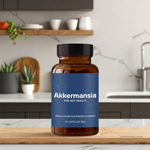 Kapsul Serat Prebiotik Probiotik Akkermansia Label Pribadi Mendukung Kesehatan Usus untuk Dewasa Pabrik OEM - Product Image 3