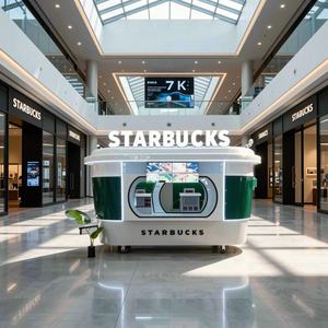 Nuevo Producto: Carrito Móvil de Café y Té con Leche — Un Carrito Comercial de Bebidas y Alimentos para Centros Comerciales y Calles - Product Image 3