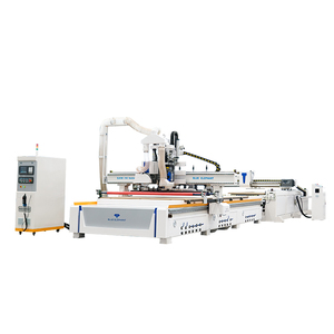 เครื่องเราเตอร์ซีเอ็นซีแบบมีแท่นรองรับรุ่นใหม่ Syntec 9.5KW ความแข็งแกร่งสูง ขนาด 2030 2040 พร้อมระบบ ATC อัตโนมัติ สำหรับงานเจาะ ออกแบบประตูไม้ และงานไม้อัด - Product Image 1