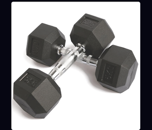 High Quality Cheap Black Color Rubber Hex <b>Dumbbells</b> Hexagon Hanteln Hantel Hexagonal Hex Dumbell Set Rubber Kg Cast Iron - Product Image 5