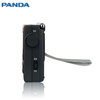 PANDA Özelleştirilmiş Logolu FM/AM/SW Bantlı LCD Ekranlı DAB Dijital İnternet Radyosu MP3 Çalar Kulaklık Girişli Vintage Taşınabilir Siyah