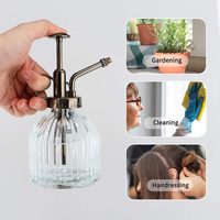 Pulvérisateur à plantes en verre de style vintage 200 ml, bouteille de pulvérisation haute pression pour jardinage d'intérieur, outil d'arrosage manuel, élément décoratif