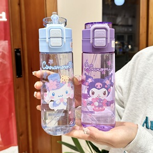 <span class=keywords><strong>Botella</strong></span> de agua de plástico resistente al calor material Tritan bebida doble dedicada escuela estudiantes apariencia alta dibujos animados personalizados - Product Image 4