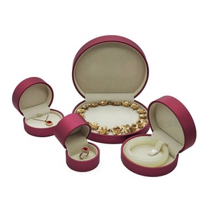 Case Jewelry <b>Ring</b> Bangle <b>Box</b> PU Leather Velvet Round Luxury Jewelry Packaging <b>Box</b> with Your logo - Product Image 6