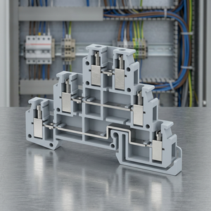 DUSD4 Earth <b>Terminal</b> Block Screw Connection 100A 2-Pole Copper Contact - Product Image 3