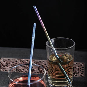 Pajita de Titanio Súper Resistente y Ultraligera con Cepillo de Limpieza, Pajita Metálica Duradera y Reutilizable - Product Image 2