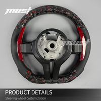 Volant sport personnalisé en fibre de carbone forgée rouge LED pour BMW Série F F10 F13 F15 F30 X3 X5 X4 X6 M2 M3 M4 M5 M6 2016-2021