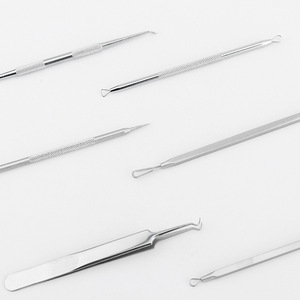 Stainless Steel Acne Needle Kit 6 Piece Set With Mirror For Face Blackhead Remover Tool - Product Image 3