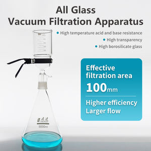 화학 실험실 분석 유리 용매 진공 여과 장치 키트 소결 유리 필터 - Product Image 5